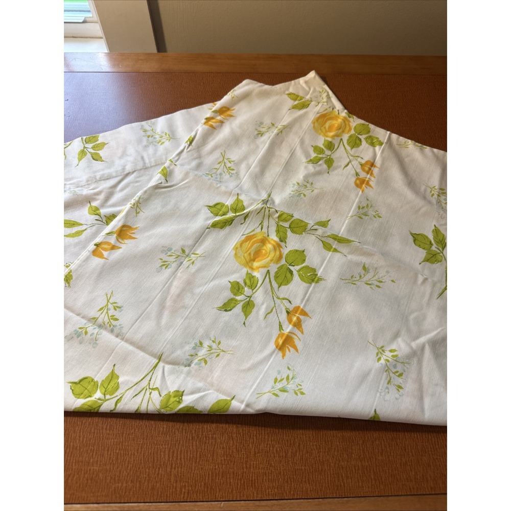 Vintage Morgan Jones Yellow Roses Pillowcase